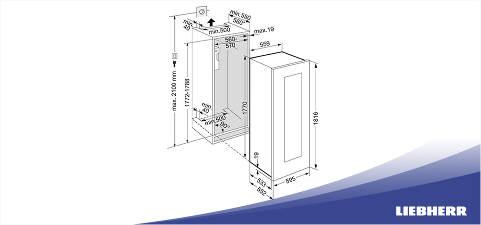 Встраиваемый винный шкаф Liebherr EWTgb 3583
