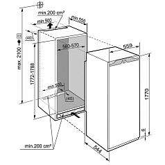 Встраиваемый холодильник Liebherr IKB 1910