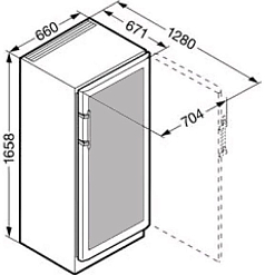 Винный температурный шкаф Liebherr WT 4127