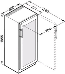 Винный климатический шкаф Liebherr WK 4677